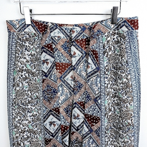 Anthropologie Elevenses Seaflower Palazzo Sheer Pants - Picture 5 of 11